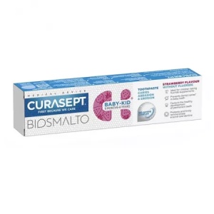 Curasept Biosmalto Pasta de dinti fara fluor pentru copii 6 luni-6 ani x 50ml