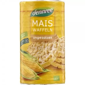 Dennree Rondele BIO din porumb expandat fara sare si fara gluten x 120 grame