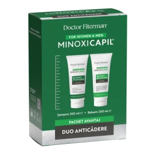 Doctor Fiterman Pachet impotriva caderii parului Minoxicapil Sampon x 200ml + Balsam de par x 200ml