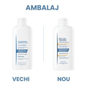 Ducray Kelual Squanorm sampon tratament anti-matreata uscata x 200ml - Img 3