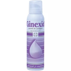 Ginexid Spuma de curatare pentru ingiena intima la menopauza x 150ml