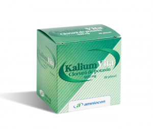 Kalium Vita 1000mg pulbere pentru solutie orala x 20 plicuri