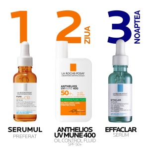 La Roche Posay Anthelios Oil Control Fluid invizibil cu SPF50+ UV-MUNE x 50ml - Img 5