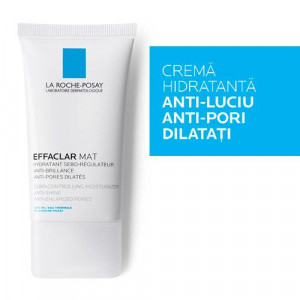 La Roche Posay Effaclar Mat Crema sebo-reglatoare hidratanta x 40ml - Img 2