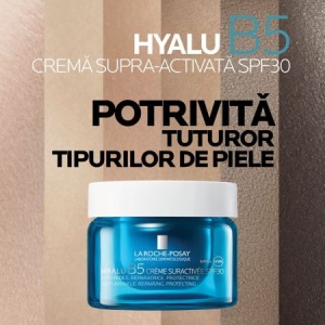 La Roche Posay Hyalu B5 Crema supra-activata cu acid hialuronic si SPF30 x 50ml - Img 3