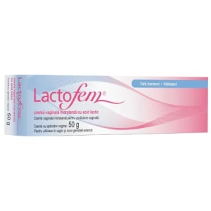 Lactofem crema vaginala hidratanta cu acid lactic x 50 grame