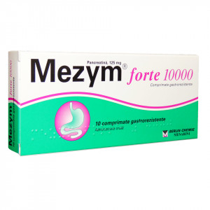 Mezym 10000 x 10 comprimate gastrorezistente