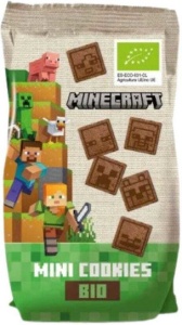Mini Biscuiti Bio cu cacao Minecraft x 100 grame