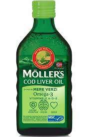 Mollers Omega 3 Ulei ficat de cod cu aroma de mere verzi x 250ml