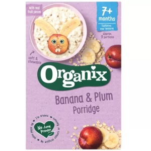 Organix Cereale BIO cu orez, banane si prune x 200 grame