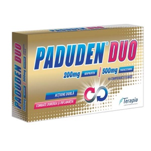 Paduden Duo 200mg/500mg x 10 comprimate