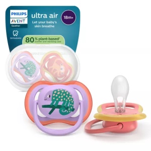 Philips Avent Suzeta Ultra Air Multicolor, de la 18 luni x 2 bucati, cod SCF349/47