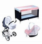 Plasa de tantari pentru carucior universala 100/140 cm Rosa