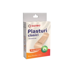 Saneo Plasturi clasici 7cm/2cm x 10 bucati
