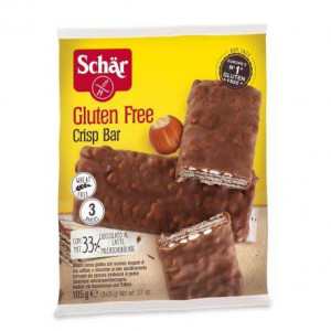 Schar Crisp Bar Napolitane ciocolata si alune fara gluten x 105 grame