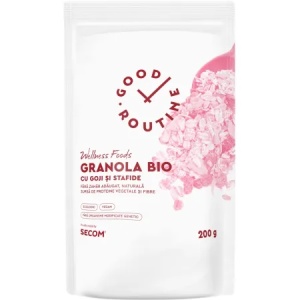 Secom Good Routine Granola BIO cu goji si stafide x 200 grame