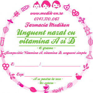 Unguent nazal cu vitamina A si D x 10 grame - Img 2