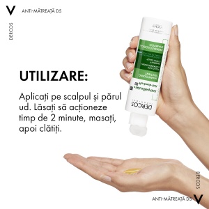 Vichy Dercos Sampon Tratament Antimatreata par normal gras x 200ml - Img 4