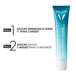 Vichy Mineral 89 Crema cu acid hialuronic pentru ten mixt x 40ml - Img 3