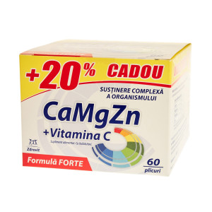 Zdrovit Calciu, Magneziu, Zinc si Vitamina C Formula Forte x 60 plicuri