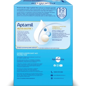 Aptamil Nutri-Biotik 1, formula de lapte praf 0-6 luni x 1200 grame - Img 2