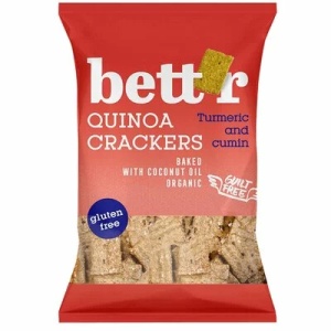 Bettr Crackers cu quinoa si turmeric fara gluten x 100 grame