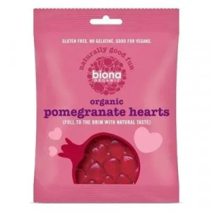 Biona Jeleuri vegane BIO Inimioare cu Rodie fara Gluten x 75 grame