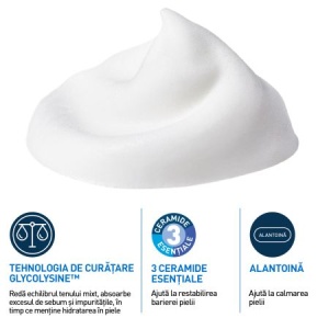 CeraVe Spuma de curatare reechilibranta pentru ten normal si mixt x 148ml - Img 4
