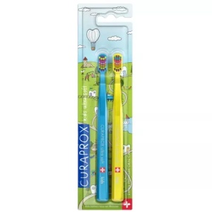 Curaprox Set de 2 periute de dinti pentru copii Ultra Soft, cod 5500