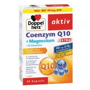 DoppelHerz Aktiv Coenzima Q10 Extra cu Magneziu si Vitamina B x 30 capsule