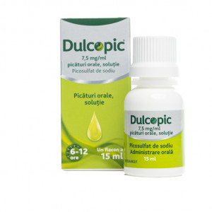 Dulcopic 7.5 mg/ml picaturi orale x 15 ml