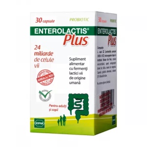 Enterolactis Plus 24 miliarde x 30 capsule