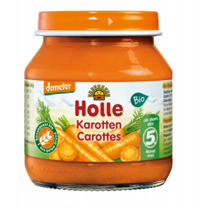 Holle Piure BIO de morcovi pentru bebelusi x 125 grame