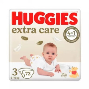 Huggies Extra Care nr. 3 (6-10 kg) Megapack x 72 bucati