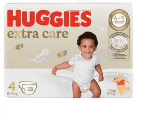 Huggies Extra Care nr. 4 (8-16 kg) x 33 bucati