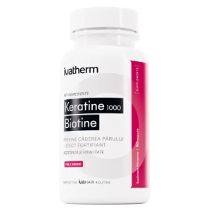 Ivatherm Keratine 1000mg Biotine pentru stimularea cresterii parului Ivahair x 60 capsule