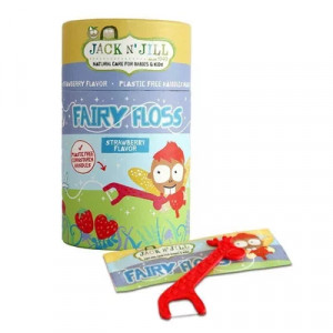Jack N'Jill Ata dentara cu maner pentru copii Fairy Floss x 30 bucati