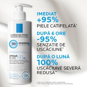 La Roche Posay Lipikar Baume AP+M Balsam cu tripla actiune impotriva puseurilor de uscaciune a pielii x 400ml - Img 2
