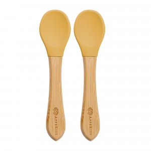 Lingurite din bambus pentru diversificare bebelus, Appekids Honey - Img 1