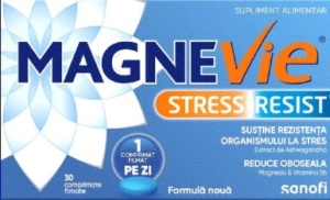 MagneVie Stress Resist Ashwagandha cu Magneziu si Vitamina B6 x 30 comprimate
