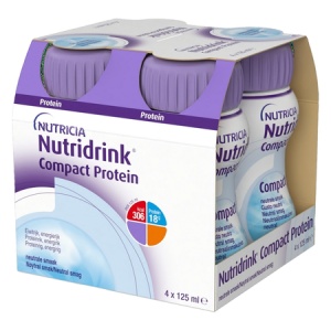 Nutricia Nutridrink compact protein cu aroma neutra 125ml x 4 flacoane