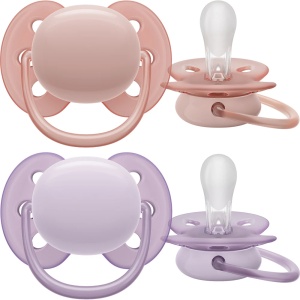 Philips Avent suzeta ultra soft, 0-6 luni x 2 bucati (cod SCF091/31)