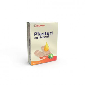 Saneo Plasturi cu rivanol 6cm/10cm x 20 bucati