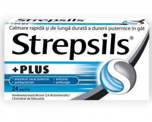 Strepsils Plus-pastile x 24-Reckitt Benckiser RO