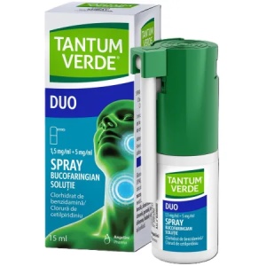 Tantum Verde Duo spray bucofaringian x 15ml