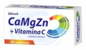 Zdrovit Calciu, Magneziu, Zinc si Vitamina C x 20 comprimate efervescente