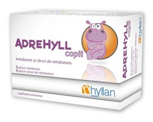 AdreHyll Copii tranzit intestinal 2g x 5 plicuri + Saruri de rehidratare 5g x 5 plicuri
