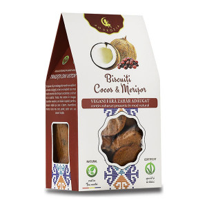 Ambrozia Biscuiti vegani cu cocos si merisor x 130 grame
