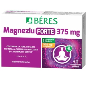 Beres Magneziu Forte 375mg + vitamina B6 x 30 comprimate