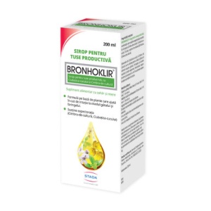 Bronhoklir Sirop pentru tuse productiva x 200ml